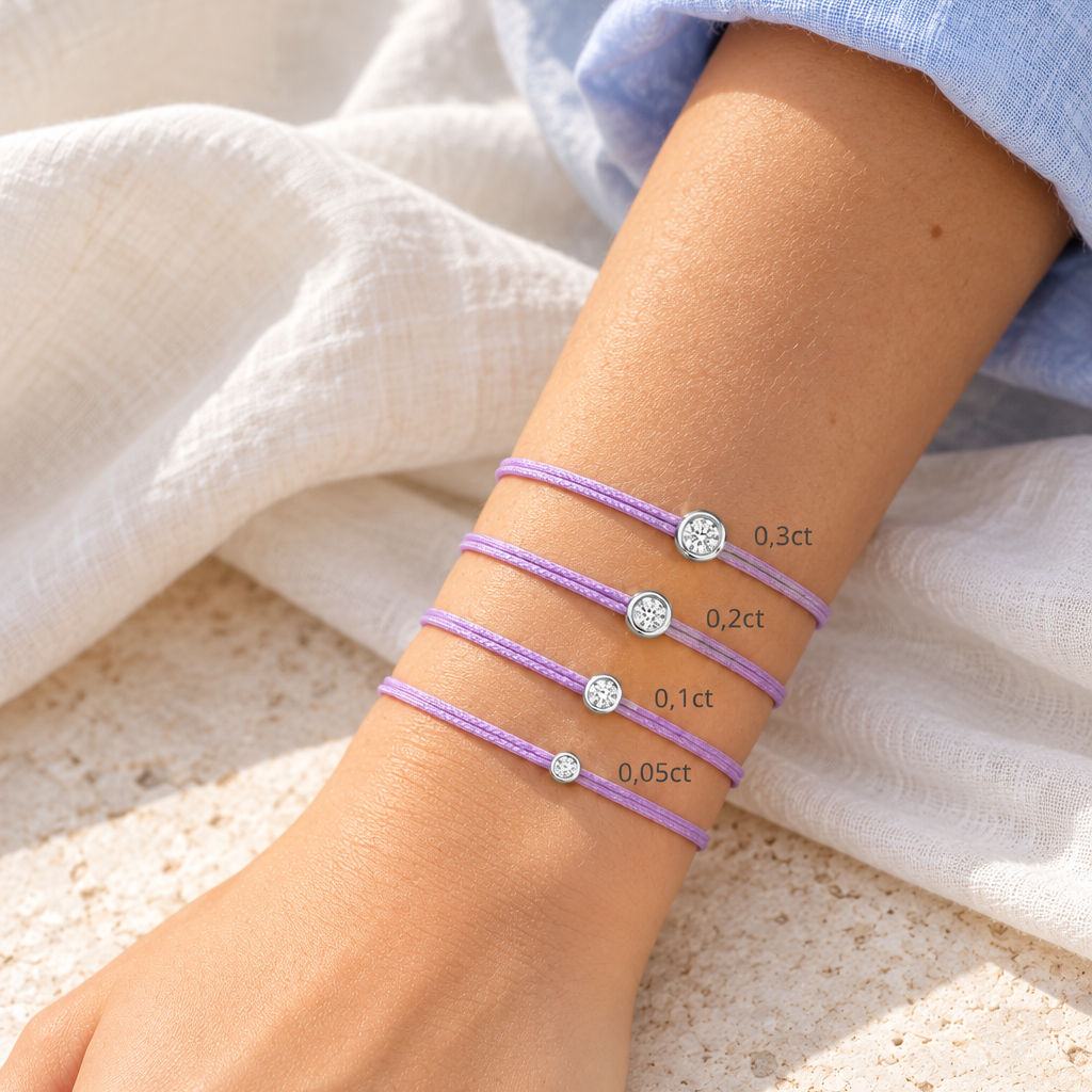 Cuty Lab Diamant Armband "lilac"
