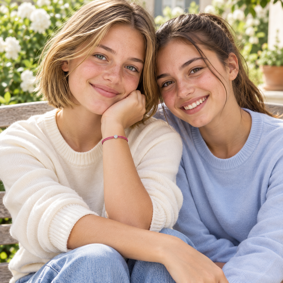 Cuty Lab Diamant Armband "dark pink"